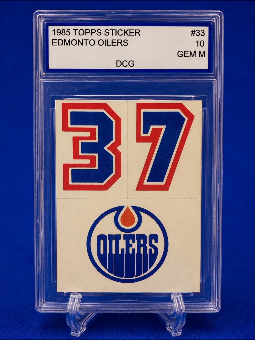 1985 Topps Hockey Helmet Stickers  Edmonton Oilers